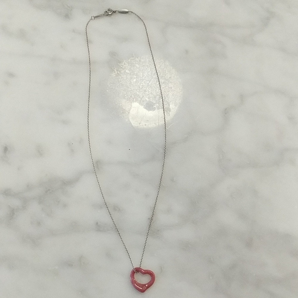 Tiffany open heart necklace